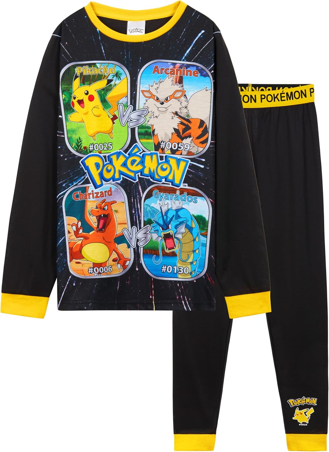 Pokemon T Shirt & Shorts Set for Boys Teens 2 Piece Anime Lounge Set Outfit