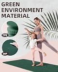 YOTTOY Yoga Mat Wide Non-Slip Exercise Fitness Yoga Mats,Eco-Friendly TPE Exercise Mats for Women Men Home Workout with Strap Bag