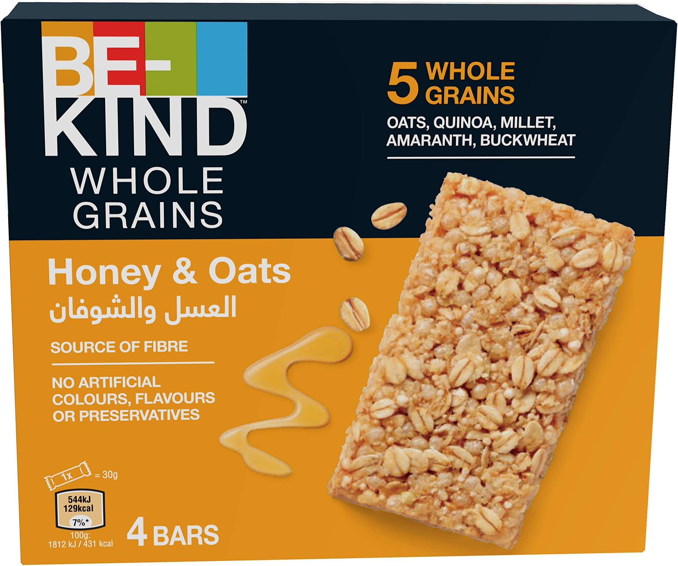 BE-KIND Wholegrain Raspberry 30g bar (Pack of 4 bars)