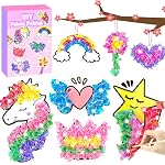 Poke in Fun Art Flower Bouquet Craft Kits for Kids,with 10 Flowers & 2 Butterflies,Arts and Crafts,Mess-Free Craft,DIY Art Activity Birthday Christmas Gifts Ideas for Girls & Boys Ages 4 5 6 7 8 9+