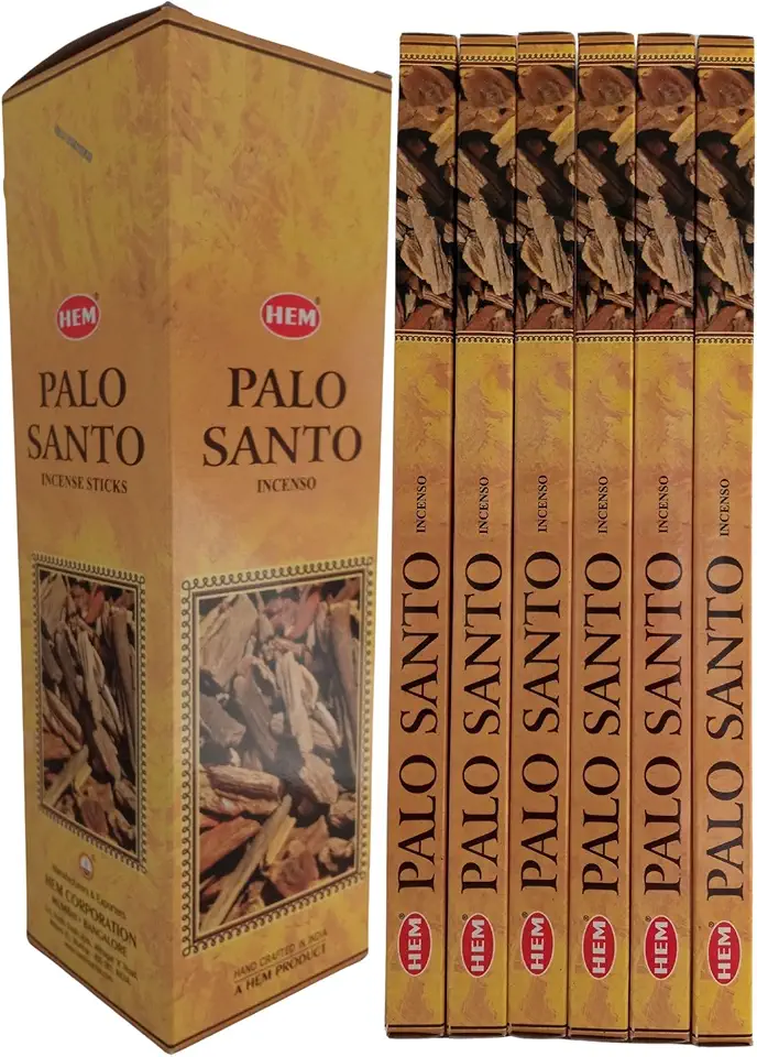 Incenso Indiano Hem Palo Santo - Poderoso Purificador 6 Caixinhas