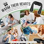 Massager sans fil de cou, Masseuse de cou et dos Shiatsu rechargeables avec massage à l'épaule pour le dos à la chaleur,Leg, Muscle du corps,Masseuses portatives Idéal Choix Cadeau mère pour papa Maman Amis