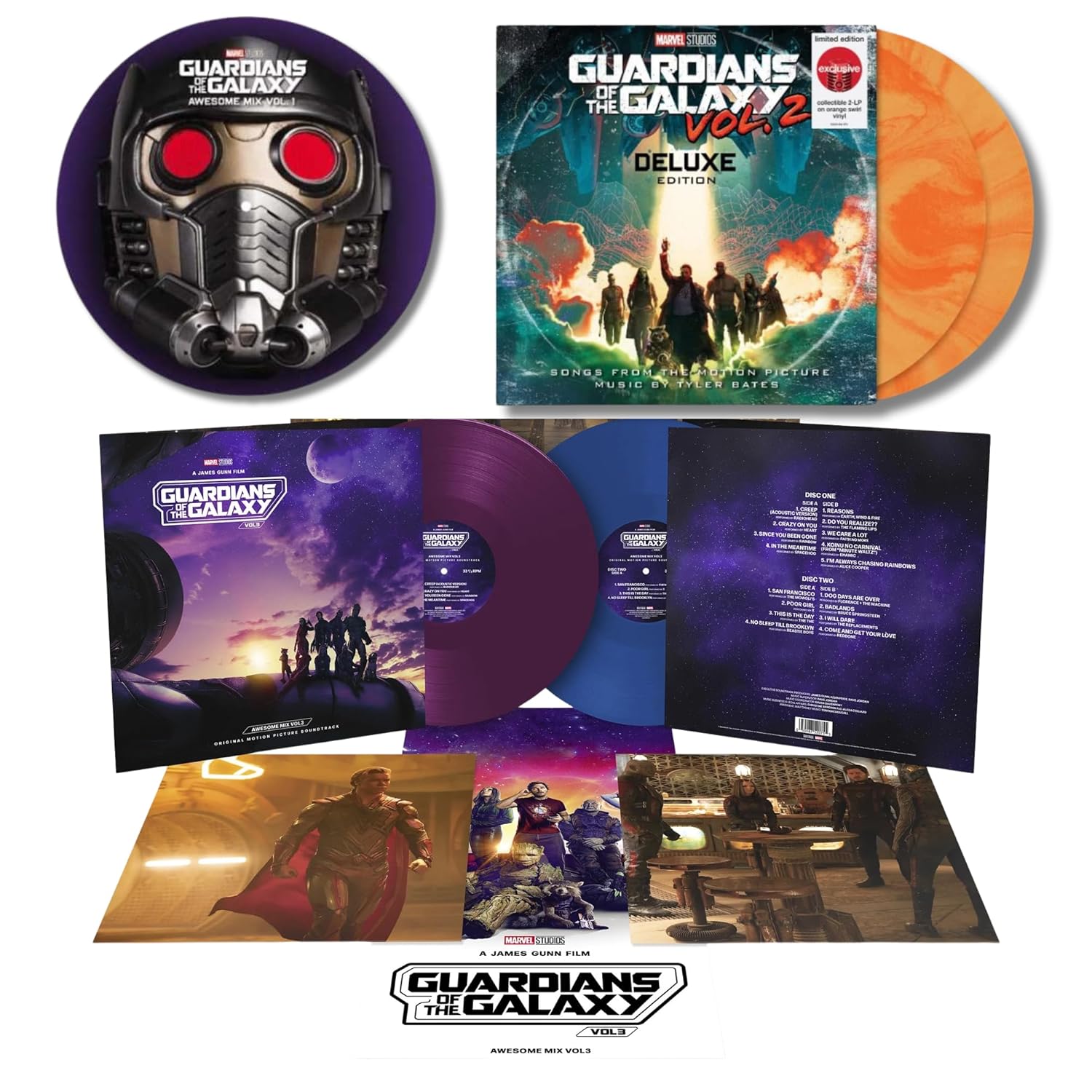 Guardians of the Galaxy: Ultimate 3 Movie Soundtrack Collection Vol. 1-3 Bundle Picture