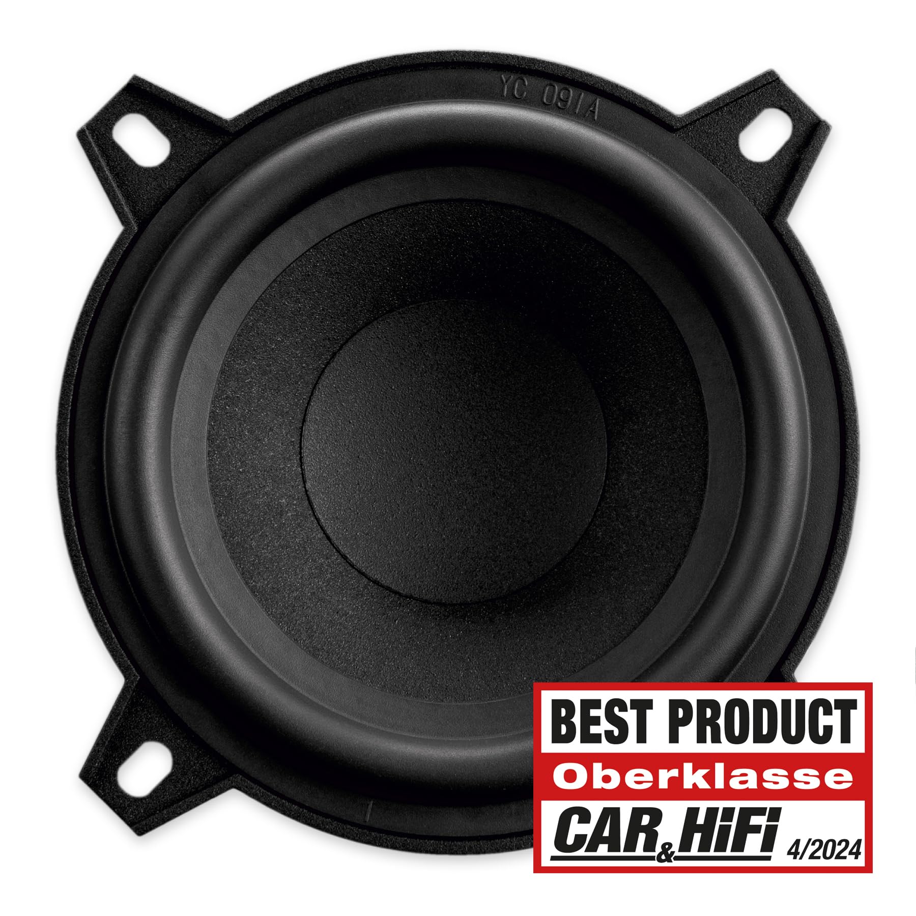 EmPhaser ECPG4 Set di altoparlanti per auto da 10 cm/4, sistema di componenti per auto e camper, sistema audio da incasso in cruscotto, porte, posteriore, 60 Watt RMS