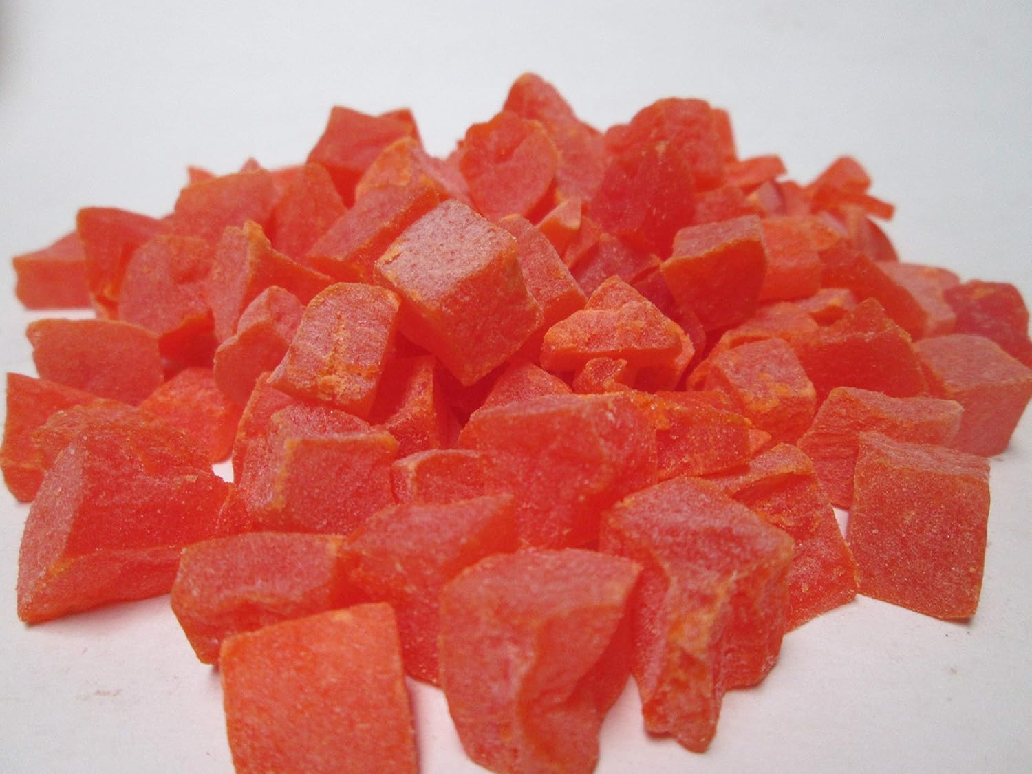 Dried Papaya Dices, 44 lbs/case
