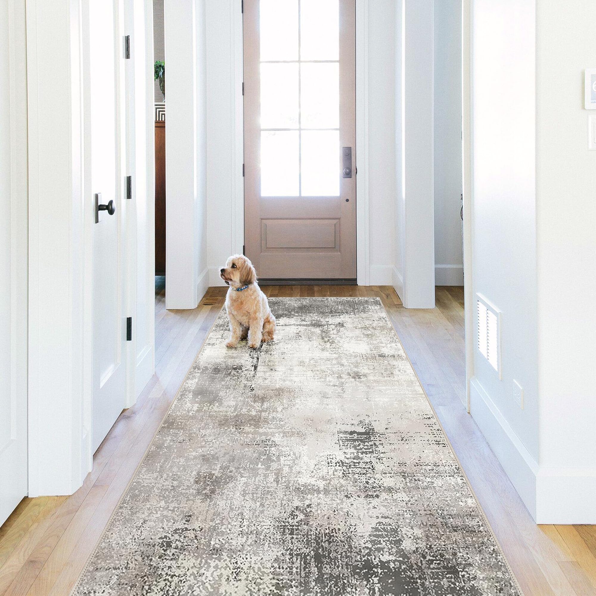 BEIMO Runner Rugs for Hallway 80x150cm, Non-Slip Extra Long Washable Runner Rugs Soft Low Pile