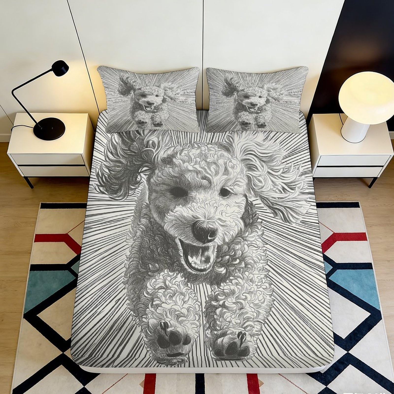 3D Printed Angel Art Fitted Sheet Microfiber Deep Pocket Non-Slip Bedroom Mattress Fitted Cover Washable 90x200x25cm