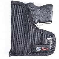 Vista 13 de DeSantis Nemesis - Funda de bolsillo para pistola para transporte oculto, funda de bolsillo oculta para pistolas, revólveres, suave, diseñada