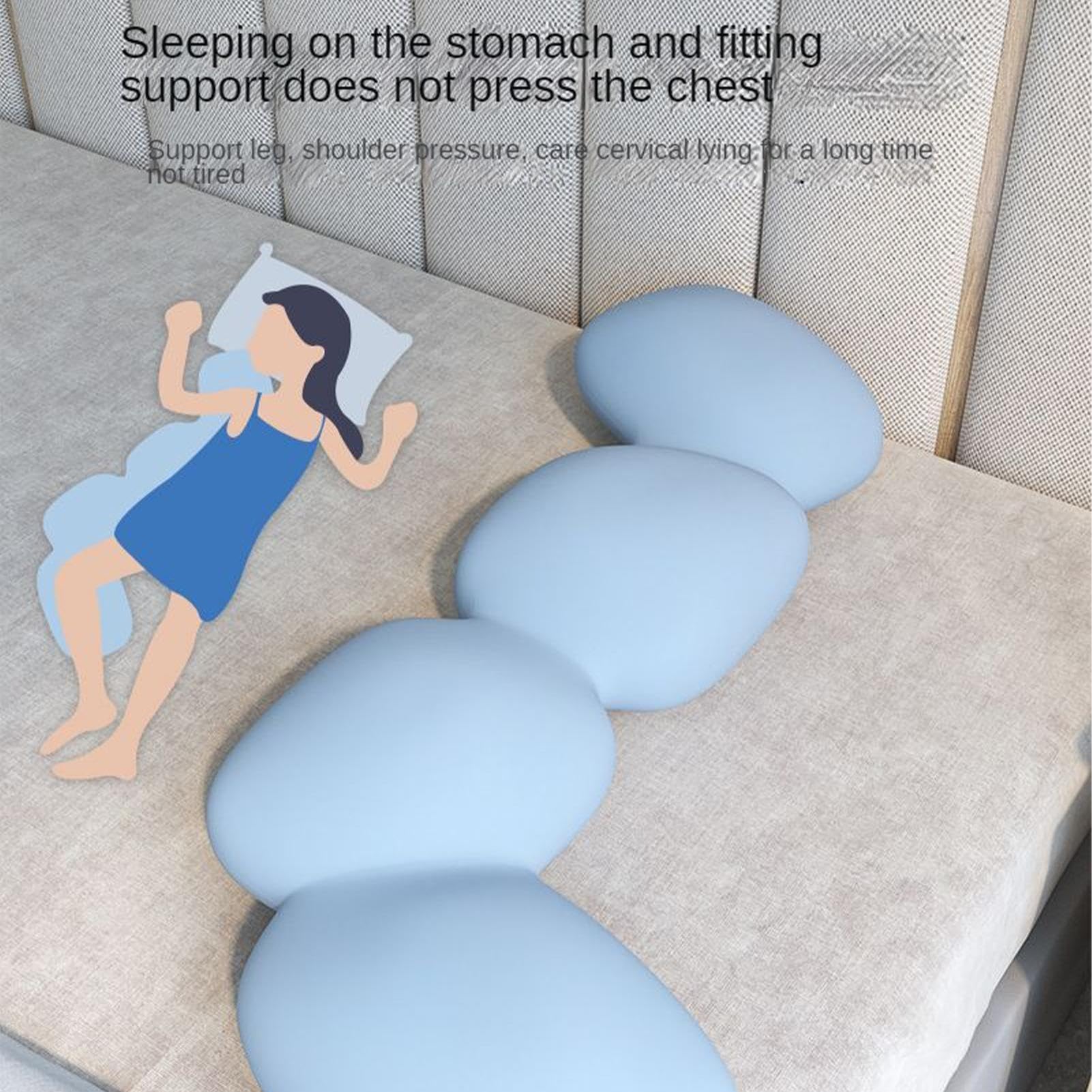 Almohada de Cuerpo Completo para Adultos, Almohada Suave en Forma de | caballito de mar para personas que duermen de lado, con de almohada con cremallera, almohada de cuerpo completo, firme