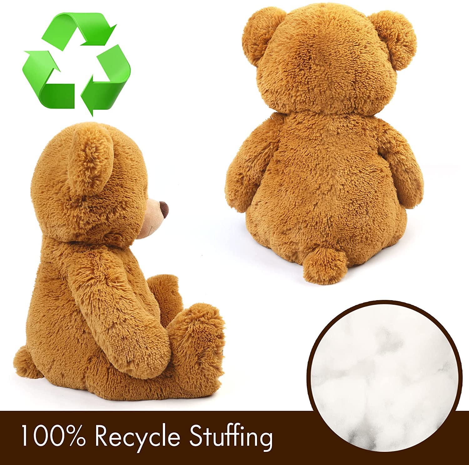 62313 Finni Orsetto Di Peluche Morbido, Tenero Pupazzo per Coccole E