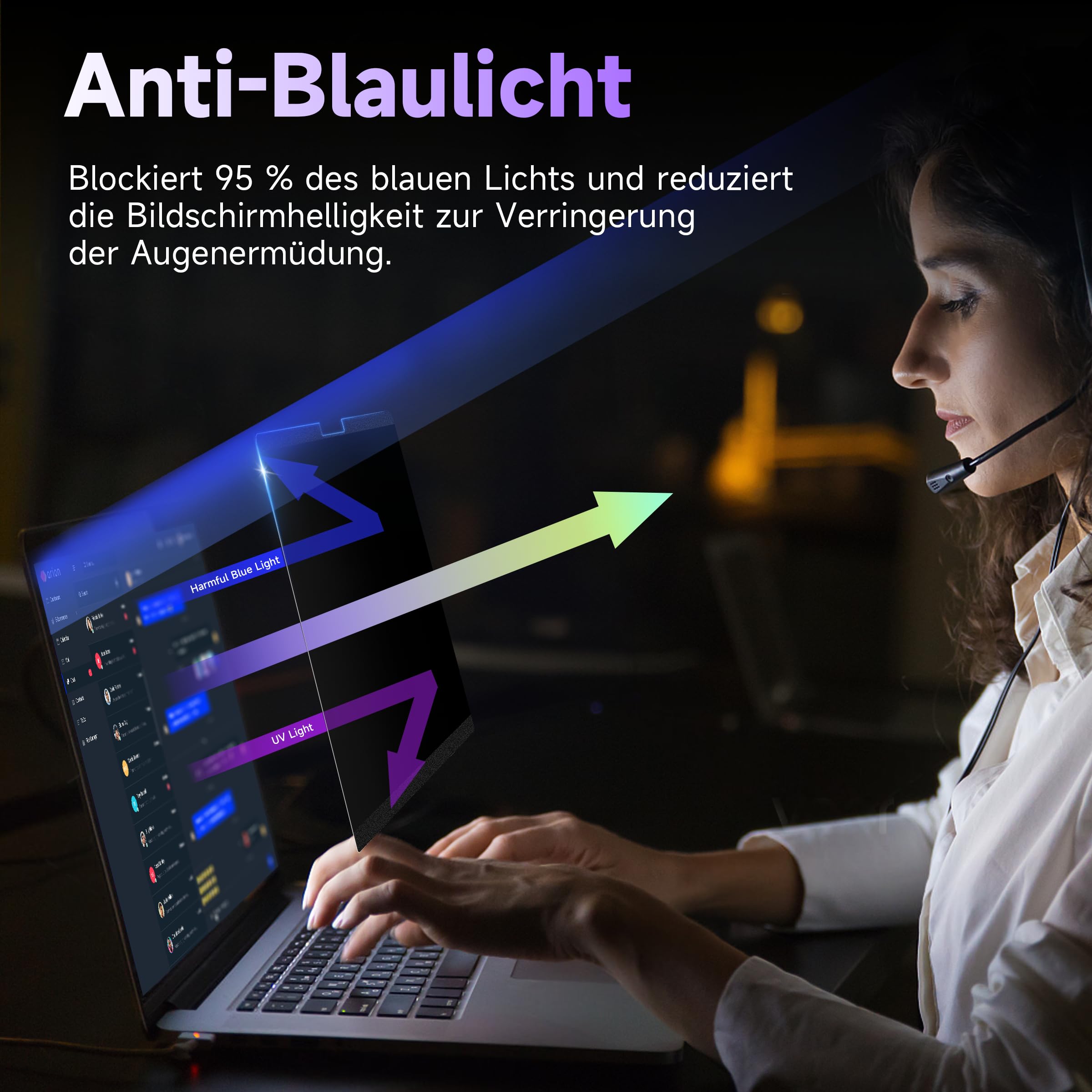 IPROKKO Protector de Privacidad Pantalla Magnético para Portátil de 15,6 Pulgadas, 16:9, Extraíble, Antiluz Azul, Antirreflejos, Filtro de Privacidad para Hp/Dell/Acer/Lenovo/ThinkPad/Asus