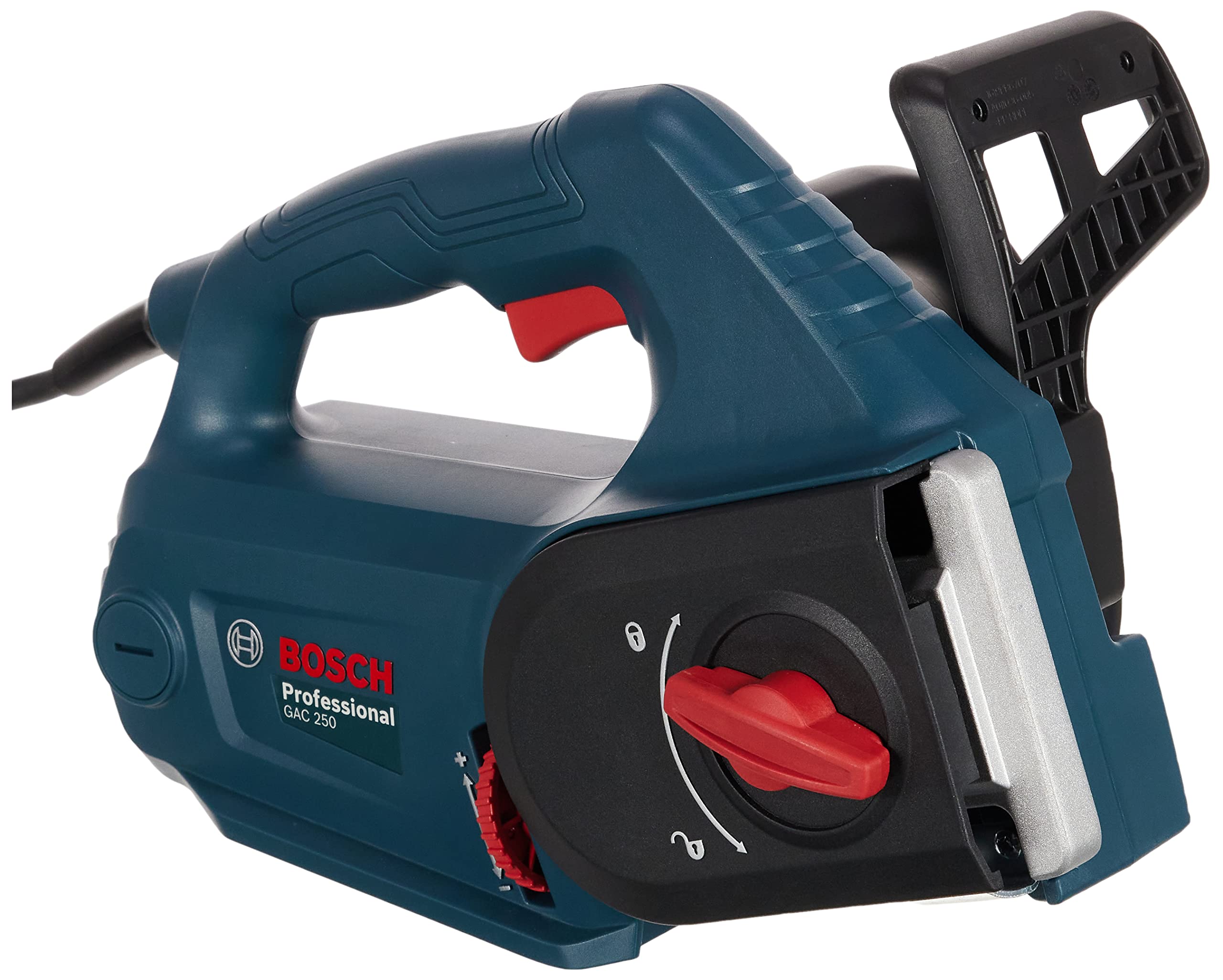 Bosch Professional: Sierra para bloques de hormigón aireado GAC 250 (velocidad de la cadena 12 m/s, tamaño de cadena de 3/8 pulgadas, longitud de guía de 250 mm)