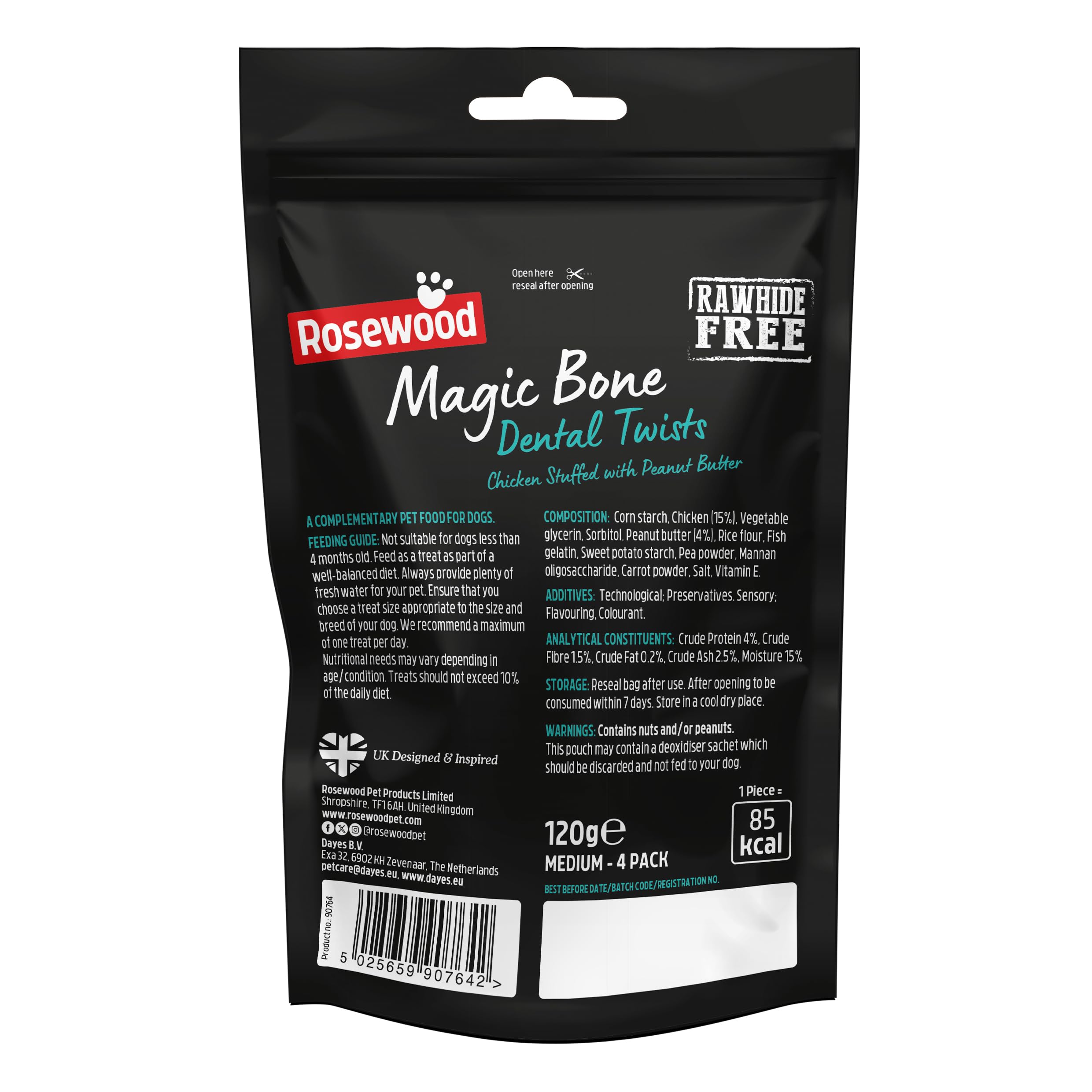 Rosewood Magic Dental Twist 4pk, 1 count (Pack of 10) - Image 3
