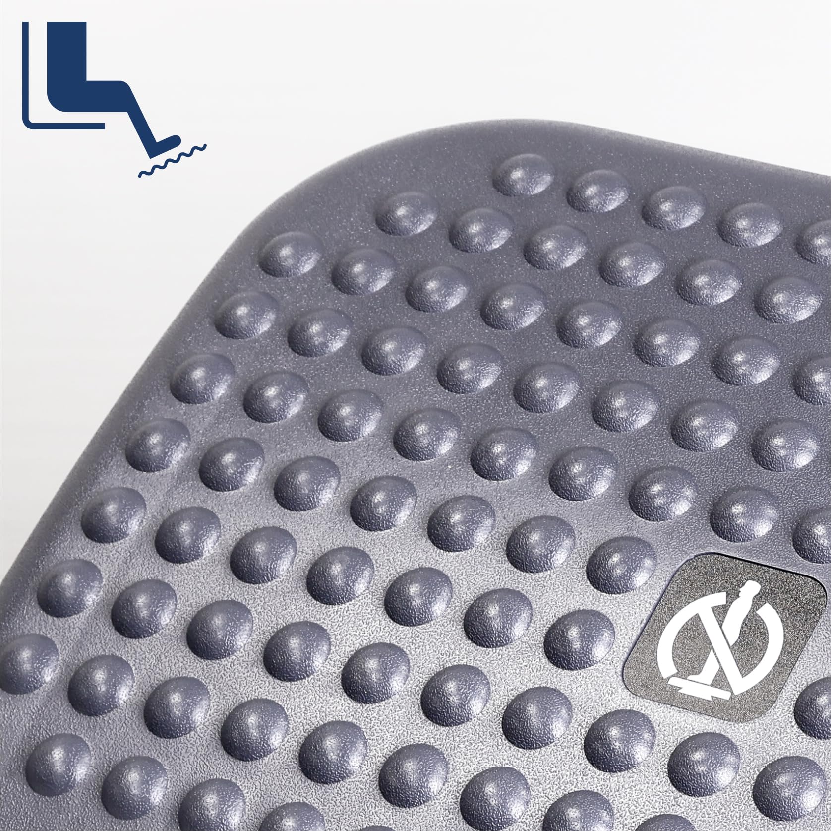 Raylu Paper – Reposapiés, Reposa pies de Oficina Ajustable en 3 Niveles, Reposapiés de Escritorio Ergonómico, Antideslizante y Efecto Masaje. Apoya Pies para Trabajo y Teletrabajo. (Modelo 20)