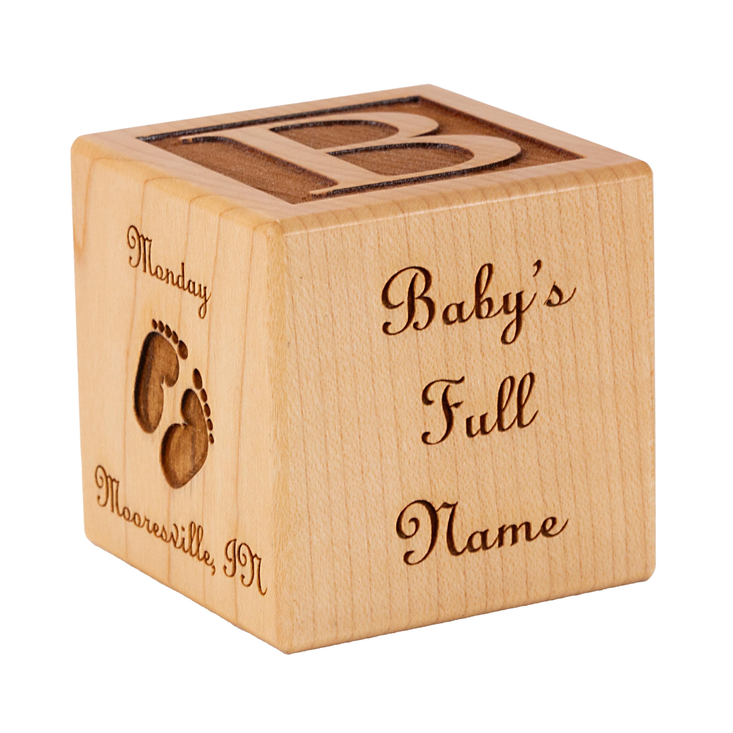 Personalized Baby Block by Craft-E-Family