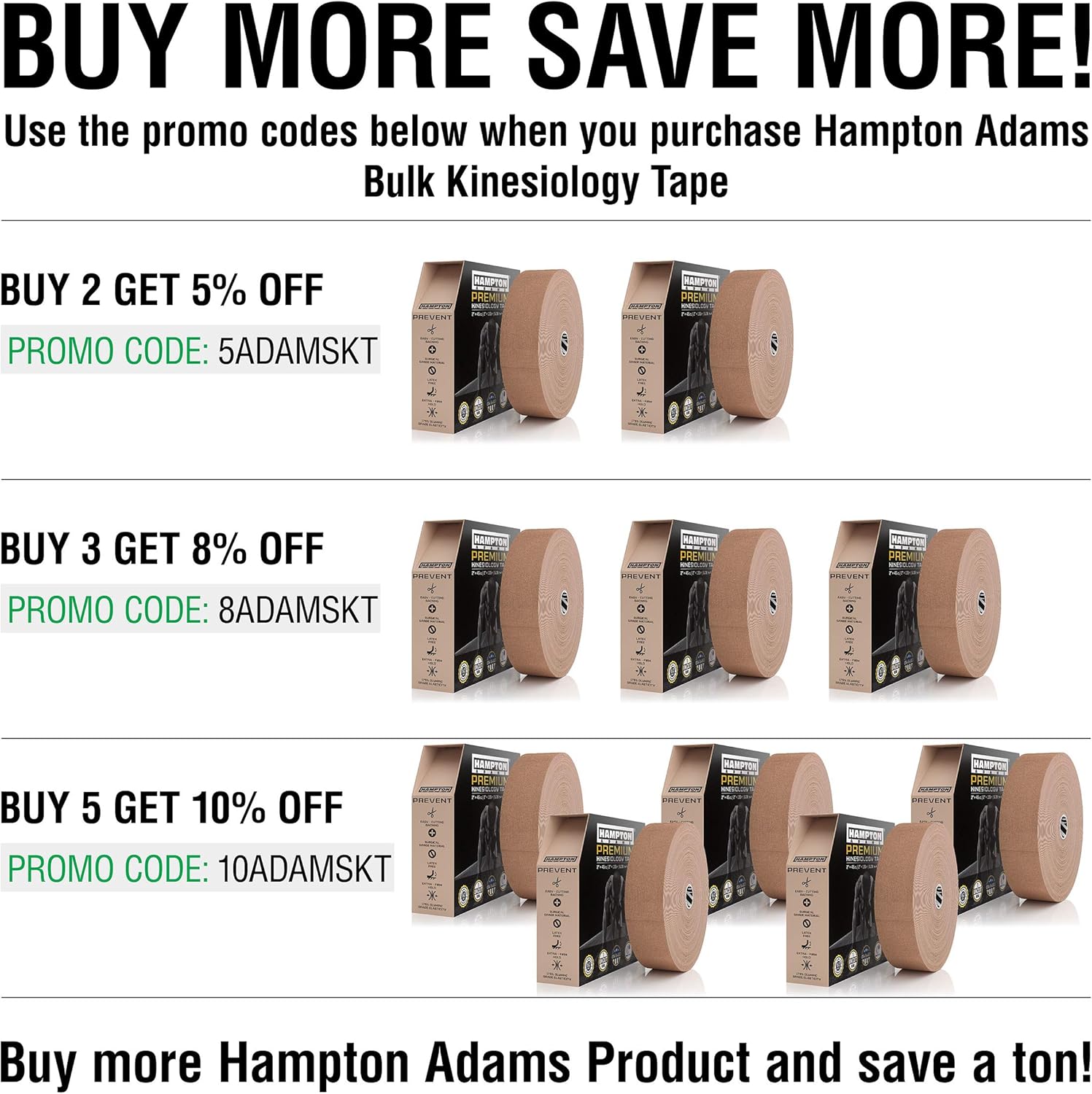 (135 Feet) Bulk Kinesiology Tape Waterproof Roll Sports Therapy Support for Knee, Muscle, Wrist, Shoulder, Back/Original Uncut Premium Therapeutic Elastic & Hypoallergenic Cotton - (Beige) : Health & Household