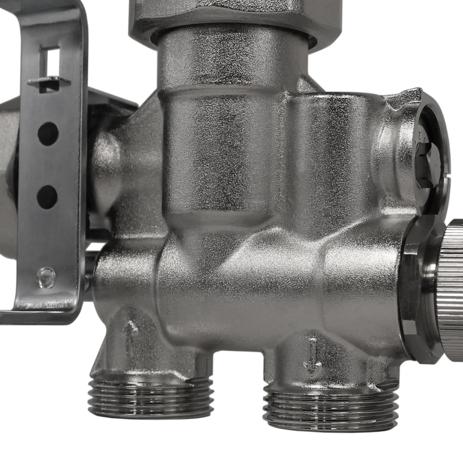 ENVIRON - Set di regolazione del valore fisso regolabile 20 – 70 °C con pompa ad alta efficienza e supporto | adatto fino a 220 m2 | per gruppo di pompe di riscaldamento a pavimento | Ottone: CW 617N