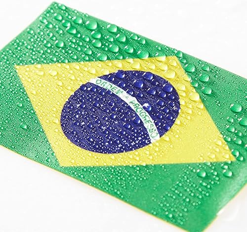 Miniatura 2 de 5 calcomanías de bandera de Brasil, calcomanías reflectantes de vinilo para automóvil, calcomanías de vinilo para parachoques de ventana de