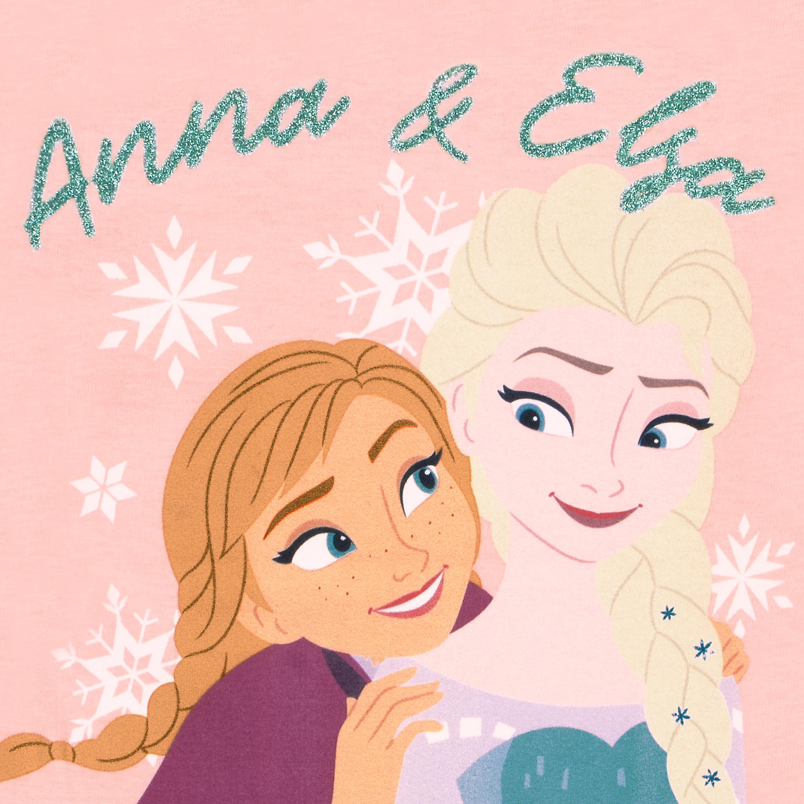 Disney Frozen Koszulka Dziewczęca z Długim Rękawem Elsa i Anna, Bluzka Księżniczki, Bawełniana Koszulka Dla Dzieci