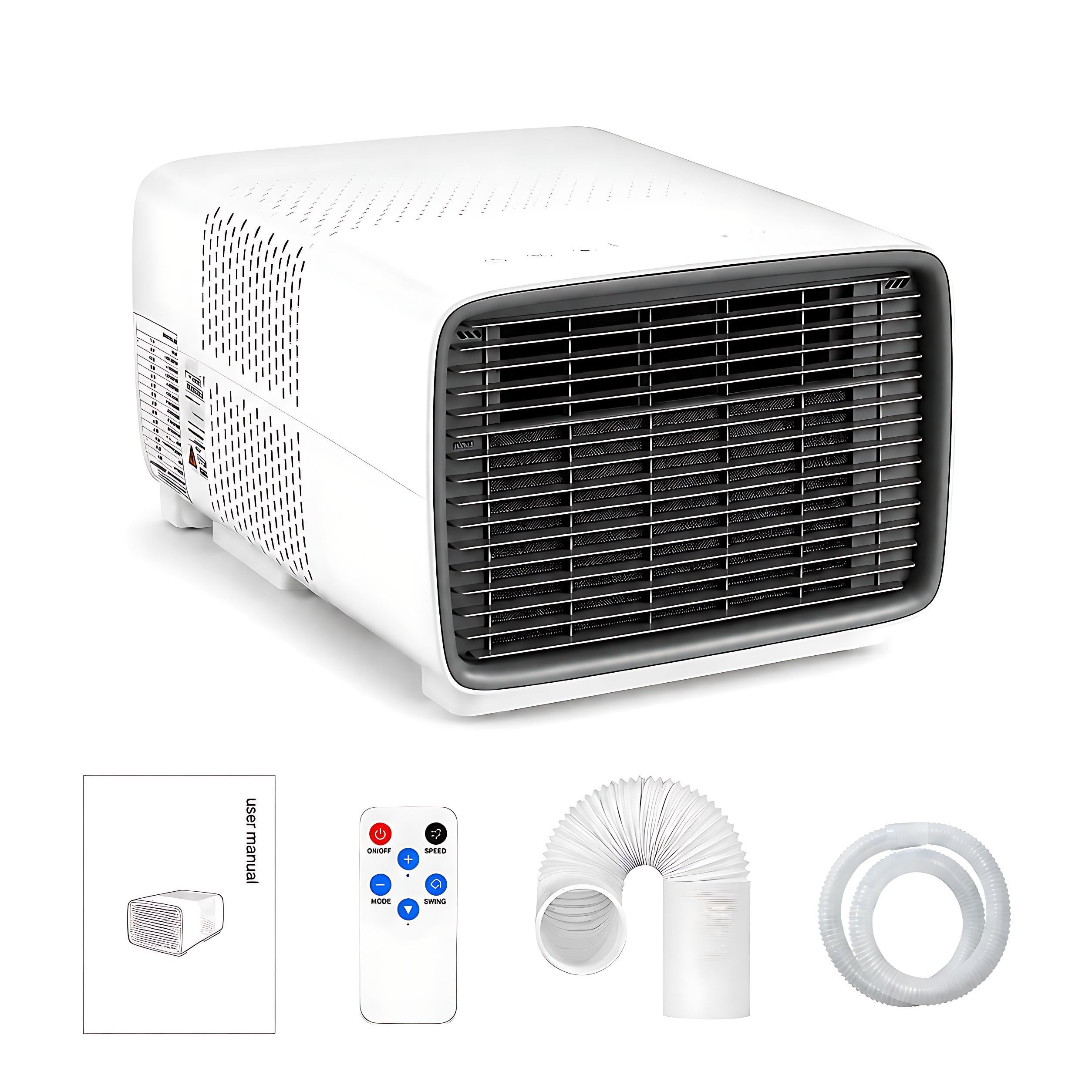 KPOUYYDS RV Air Conditioner & Small Air Conditioner - 2700 BTU Fast Cooling with 280W Energy Saving, 45dB Quiet 3-in-1 Compact Travel AC, Lightweight for Camper, Small Rooms
