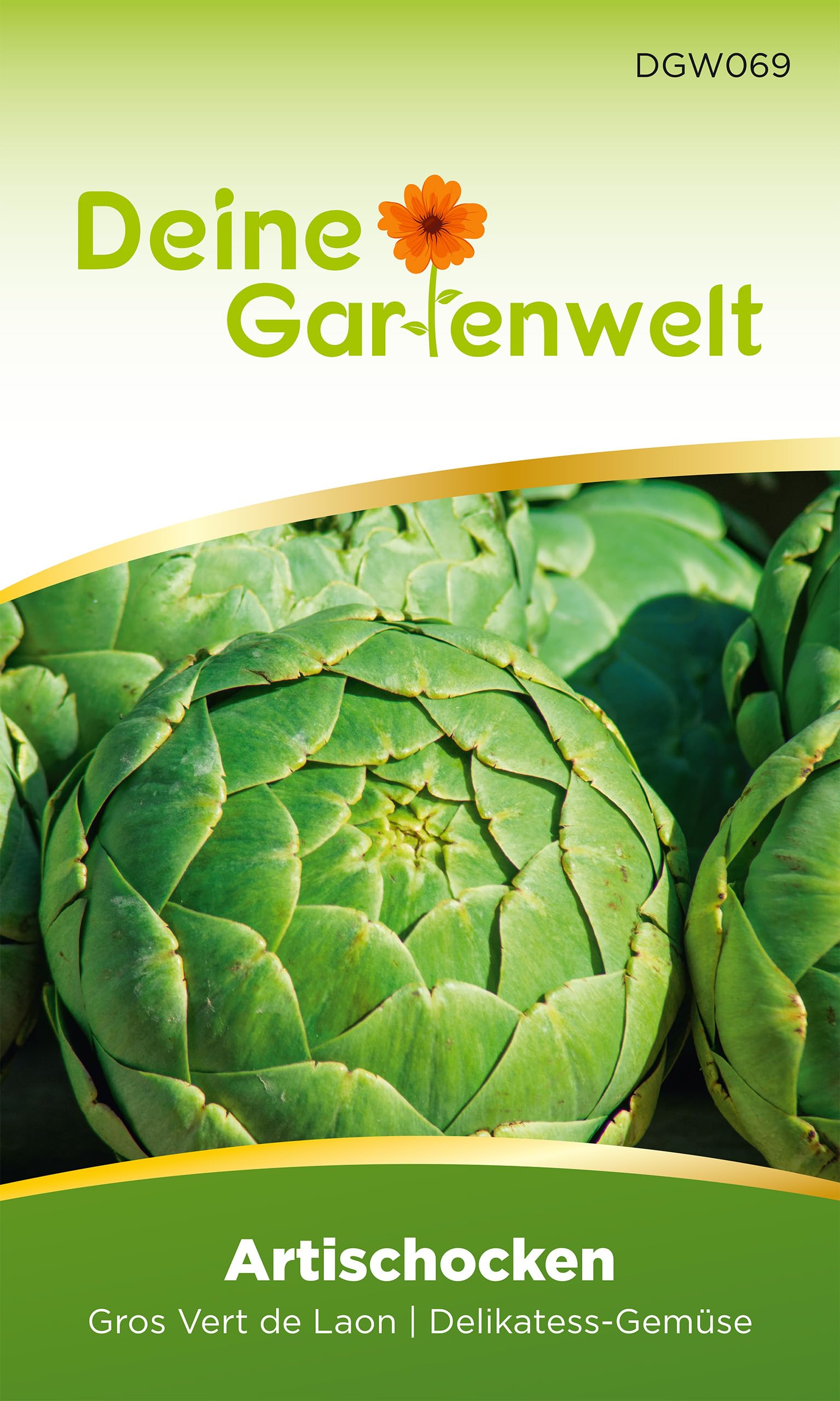Artischocken Gros Vert de Laon Samen – Artischockensamen - Artischocke Cynara cardunculus – Gemüsesamen Saatgut für ca. 10 Pflanzen