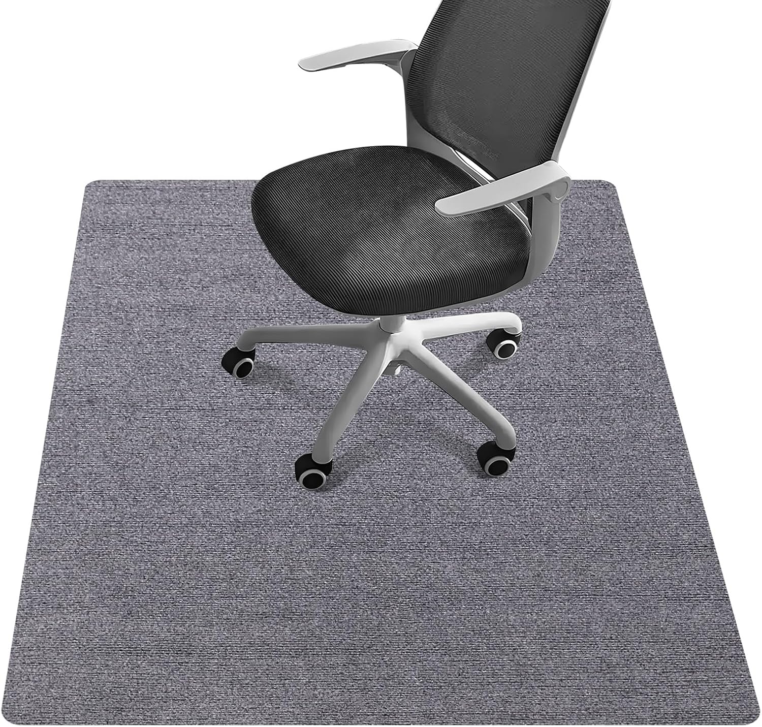 Office Chair Mat – for Hardwood Floors, Large Non-Slip Easy-Clean Floor Protection Blanket (Grey, “55 x 35in”).