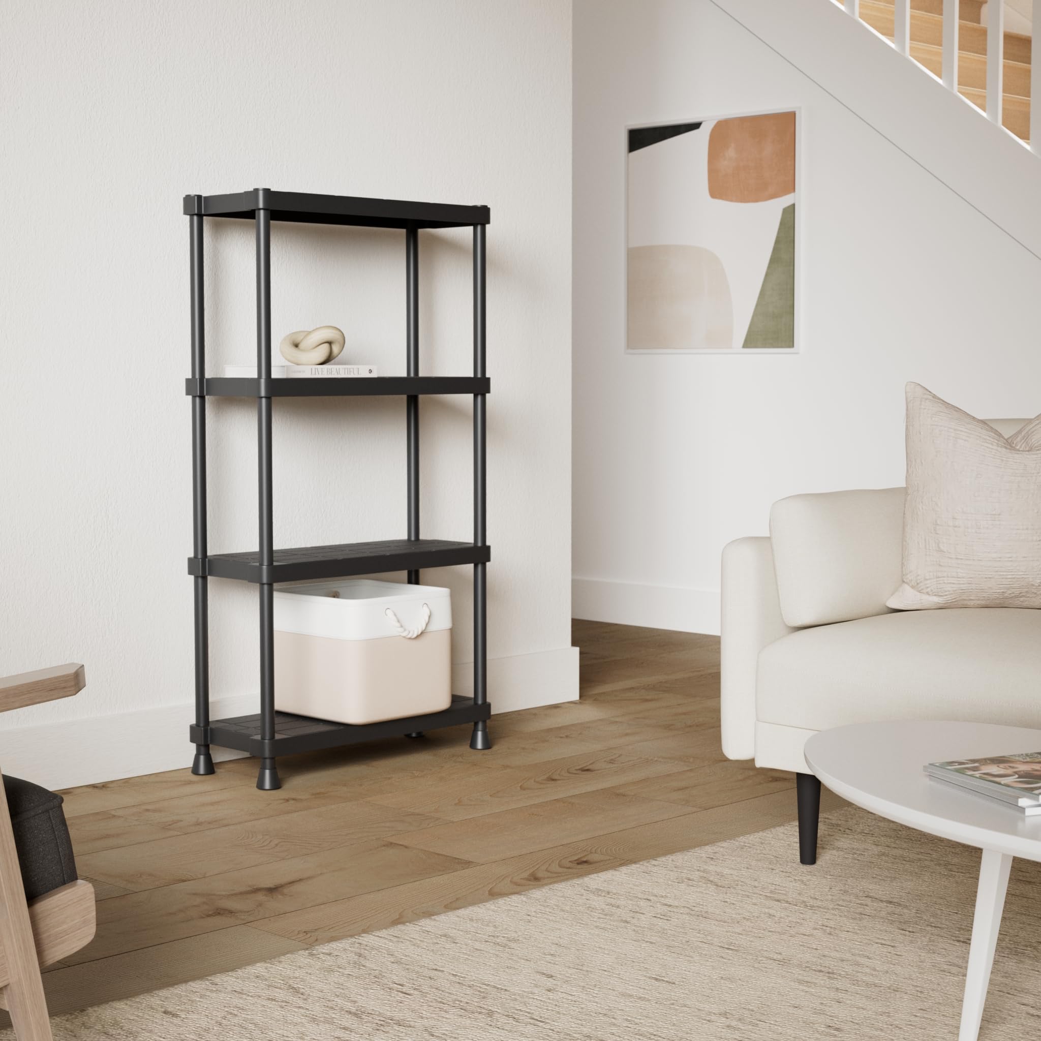 Terry, Scaffalino 1230-4, Estantería Modular con 4 Estantes. 75x30x135 cm