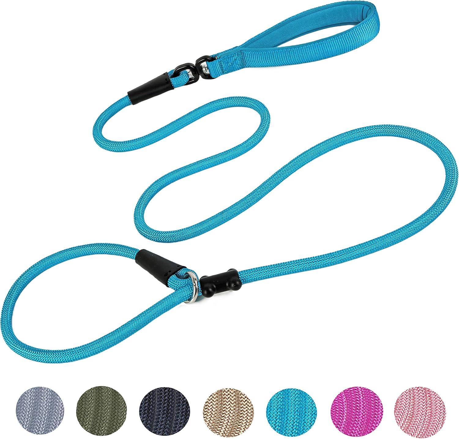 Slip Lead Dog Leash(6ft)，Strong Nylon Rope Leash Anti