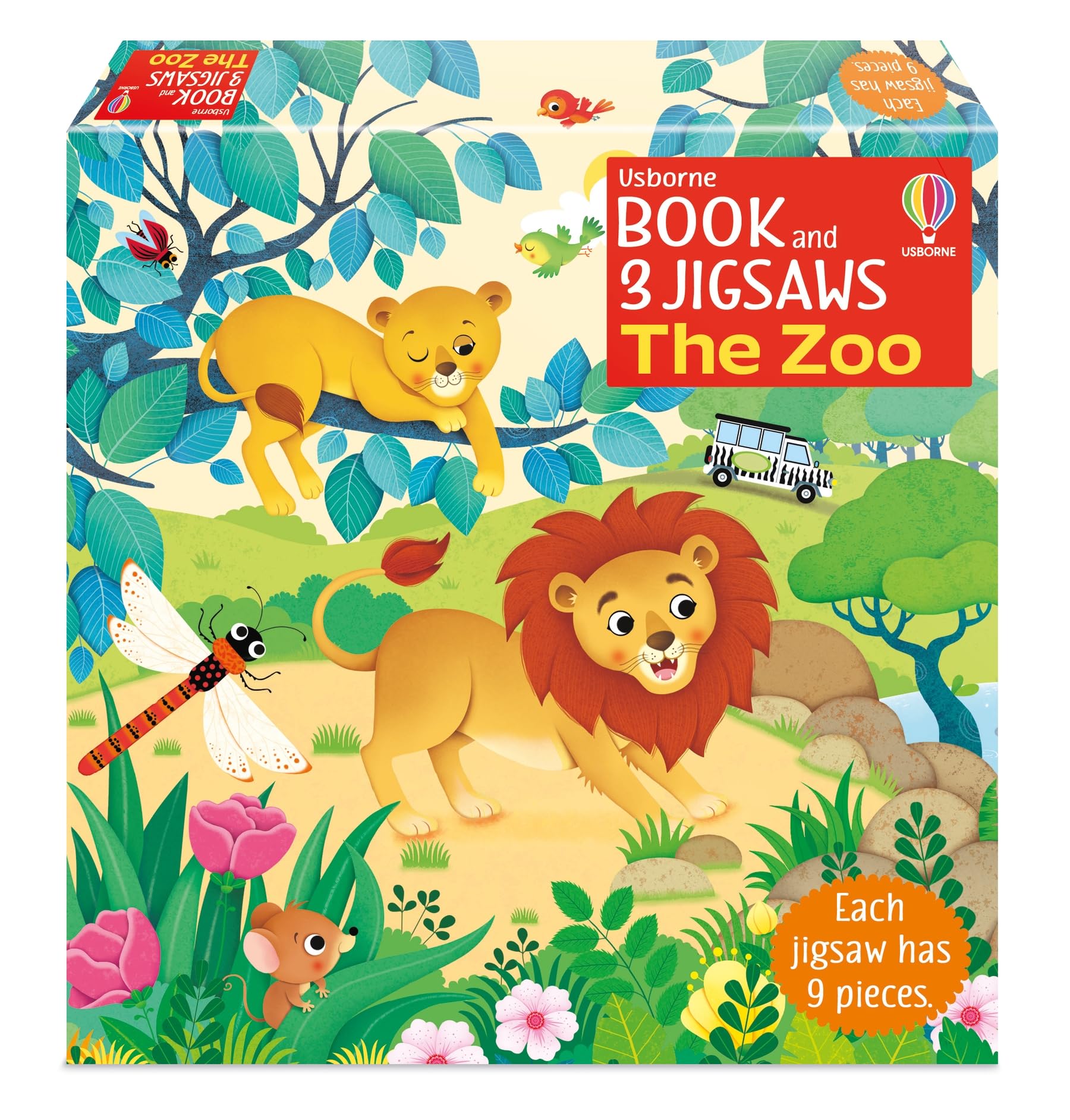 Usborne Book and 3 Jigsaws The Zoo by Sam Taplin PAPERBACK 9781805078029