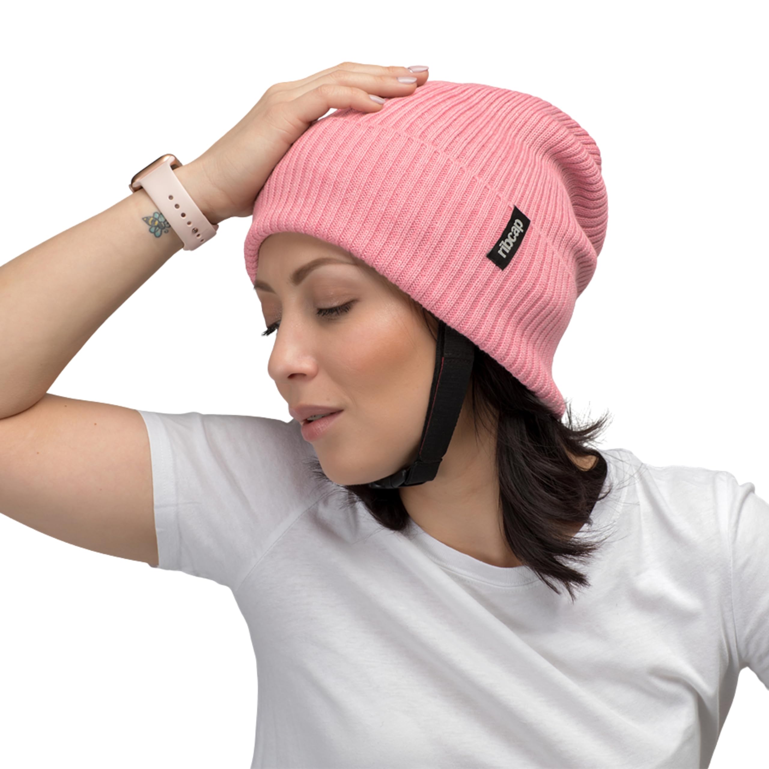 Ribcap Lenny Casco Protettivo di Grado Medico | Rosa | Casco Morbido per Epilessia | Casco Protettivo per Convulsioni | alla Moda e Senza Stigma