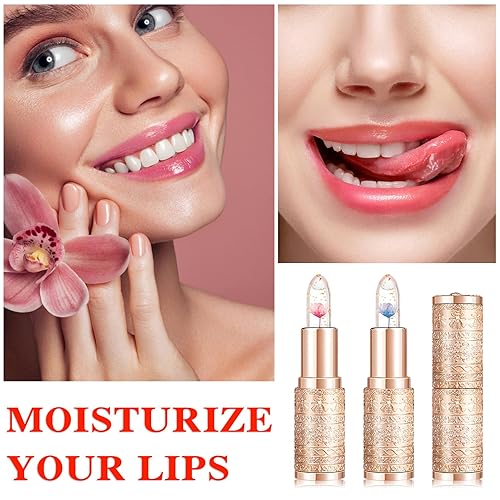 Miniatura 48 de 2 lápices labiales con cambio de color de temperatura, lápiz labial que cambia de color con temperatura mágica, brillo de labios, bálsamo labial 2