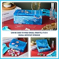 Vista 5 de Geiserailie Resin Mold Domino Storage Box Epoxy Mold Silicone Jewelry Storage Case Holder for DIY Jewelry case Home Decoration, Creating Your Own