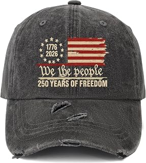 U.S. 250th Anniversary 250 Years Freedoms 1776-2026 Baseball Hats Funny