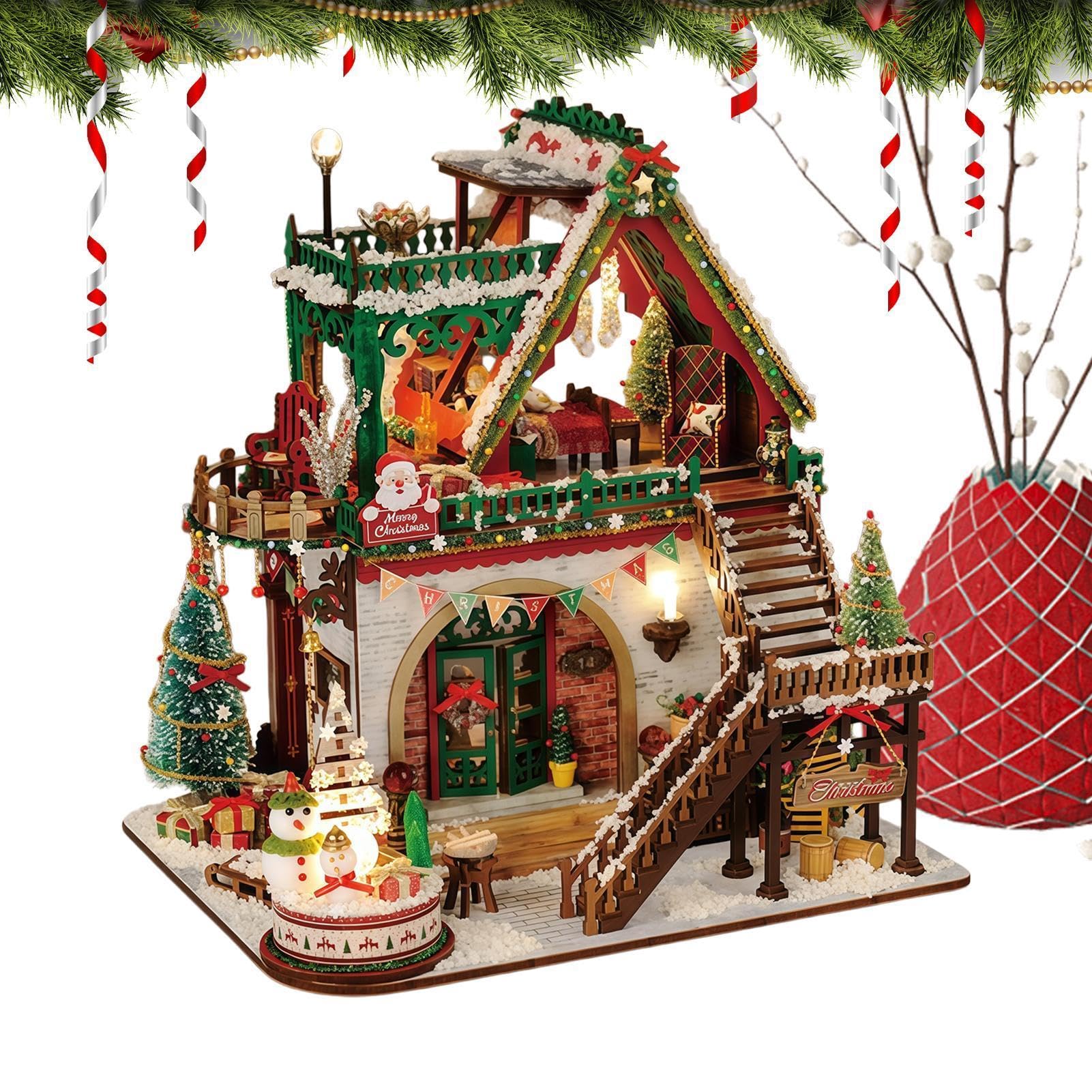 Model kit - 23x19cm basswood DIY miniature house for adult craft