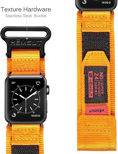 Miniatura 5 de Compatible con Apple Watch, correa deportiva de nailon súper resistente con diseño de bucle tejido para iWatch 4244453840411.929 in, correa militar