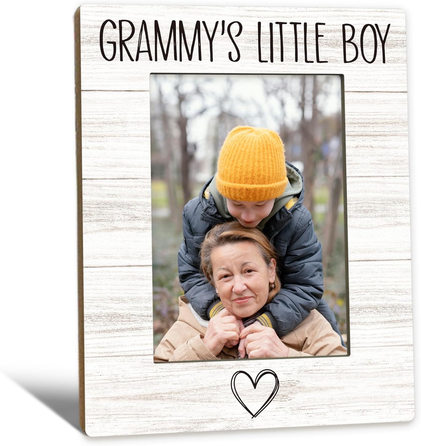 Grammy Gifts Picture Frame 5x7, Grammy Grandma Photo Frame, Christmas Birthday Gifts for Grammie Grandma from Grandson, Grammy's Little Boy Wooden Picture Photo Frames for Desk Home Room Decor