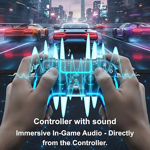 Miniatura 8 de VioraTech Wireless Controller for PS5 with Hall Effect Joysticks, RGB Lighting, Turbo & Macro Functions, Linear Triggers, 6-Axis Sensor, Dual