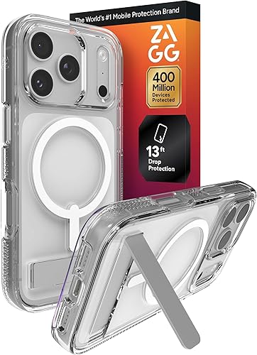 Miniatura 10 de ZAGG Crystal Palace Snap iPhone 15 Pro Max Funda transparente para teléfono - Protección contra caídas (13 pies/4m), funda MagSafe duradera