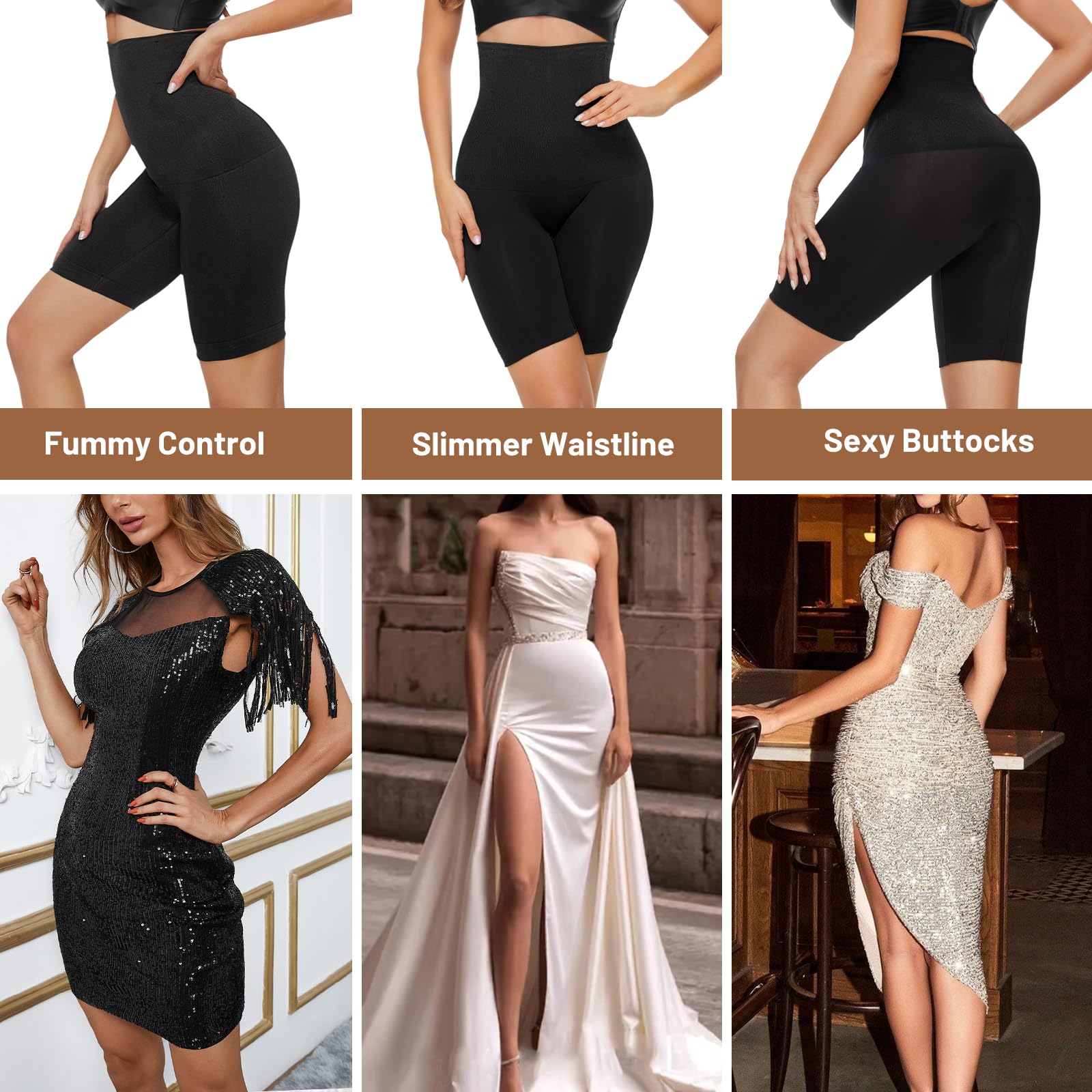Bielizna modelująca damska bielizna modelująca z wysokim stanem bielizna modelująca brzuch damski płaski brzuch wyszczuplające bezszwowe szorty modelujące ciało