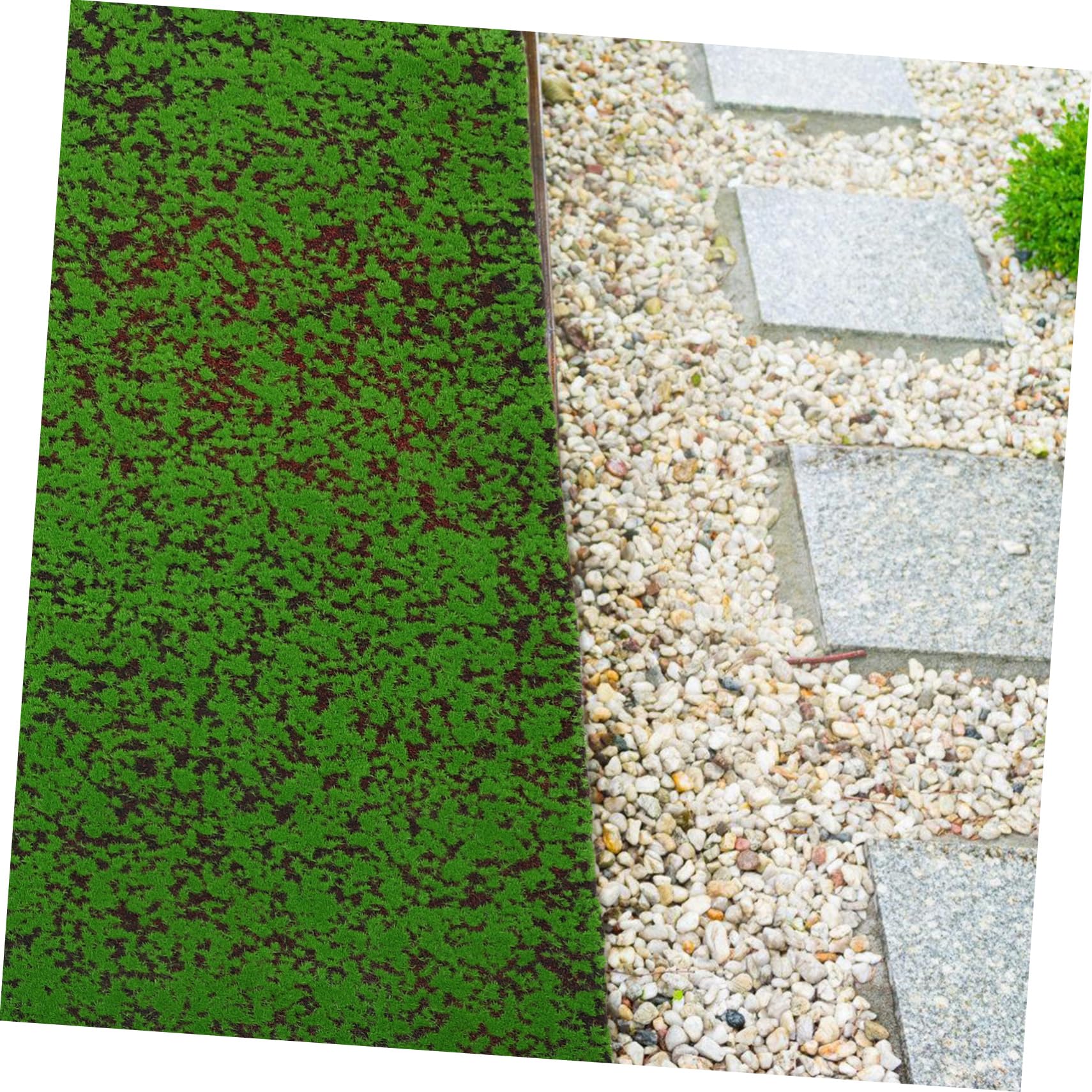 Garneck Muschio Artificiale Simulato Verde in Cotone Perlato e Cotone Seta, Facile da Installare, per Decorazioni Patio, Cucina e Camere da Letto