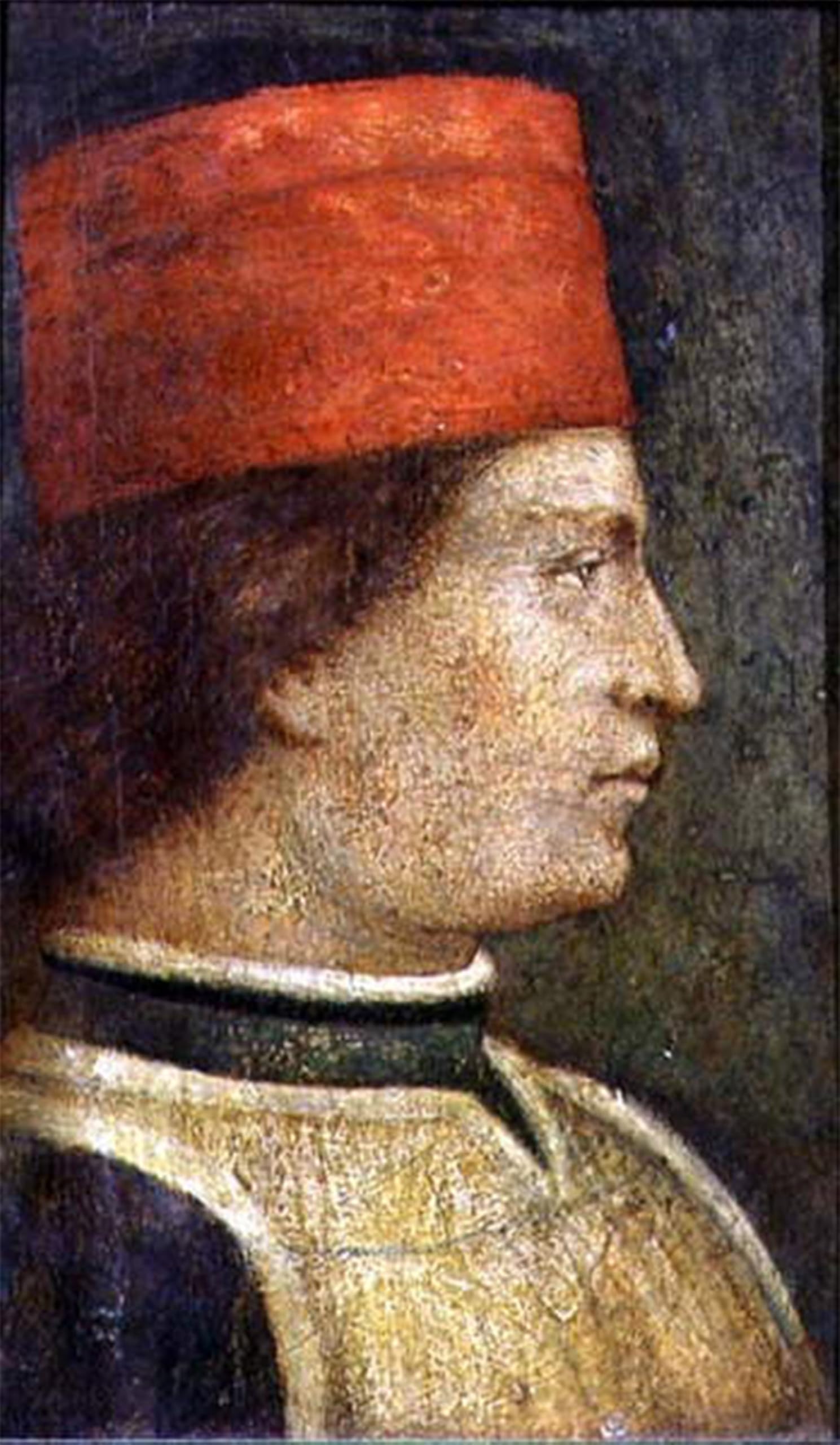 ARTXLXXBN Famous Painting Art Wall Decor Abstract Art Picture Head of a Man in a Red Hat by Benozzo Di Lese Di Sandro Gozzoli Animal Pictures for Home Decor 60x90cm