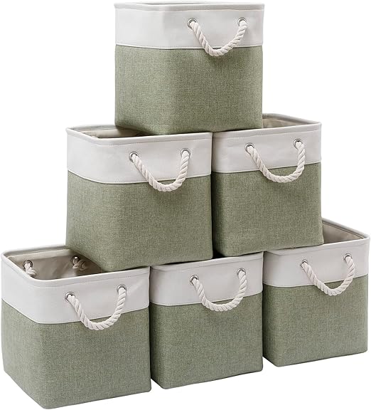 Cube Storage Bins, Collapsible Fabric Storage Cubes Bins