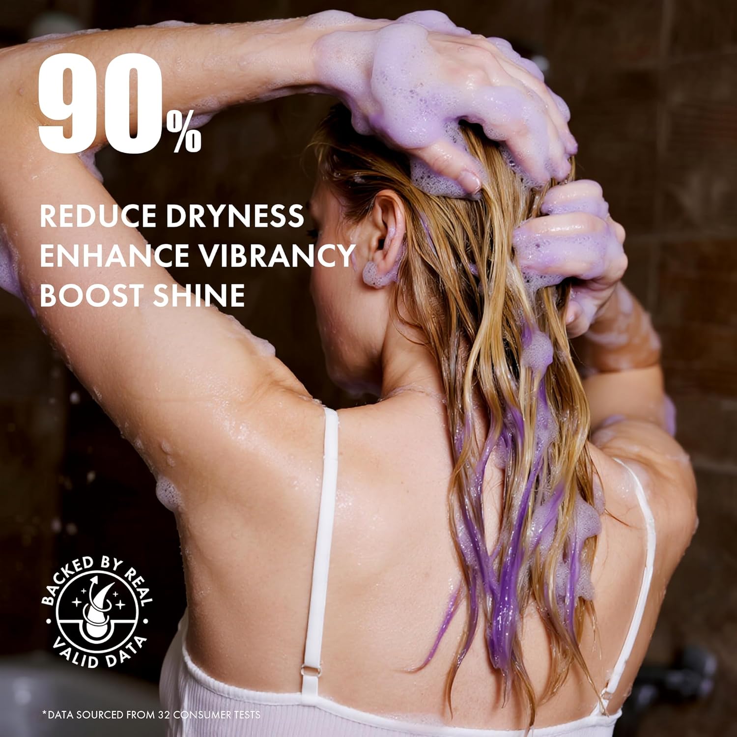 ALFHEIM Lavender+ Purple Shampoo for Blonde, Silver & Color Treated Hair Travel Size – Neutralizes Brass & Yellow Tones, Restores Cool Brightness – with Quinoa Extract & Vitamin E – Sulfate-Free - Image 5