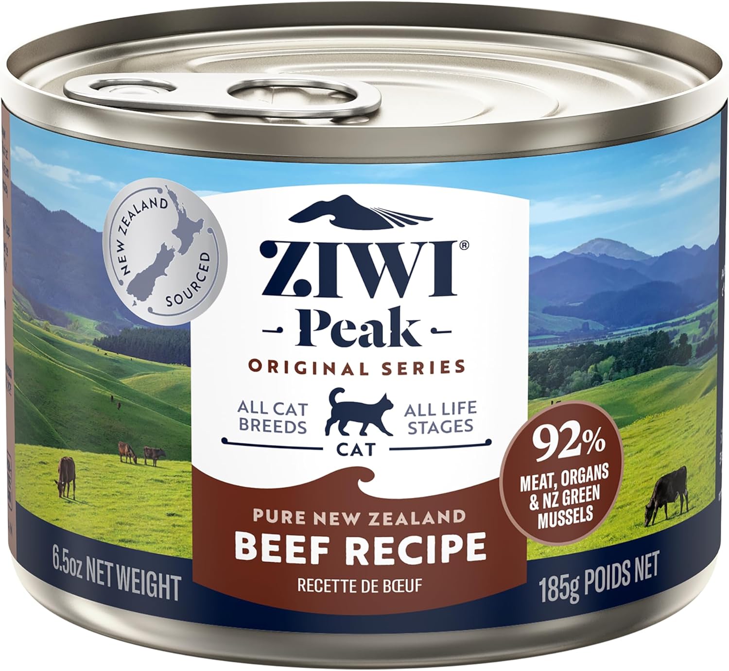 ZIWI Peak Canned Wet Cat Food – All Natural, 6.5 Ounce (Pack of 12