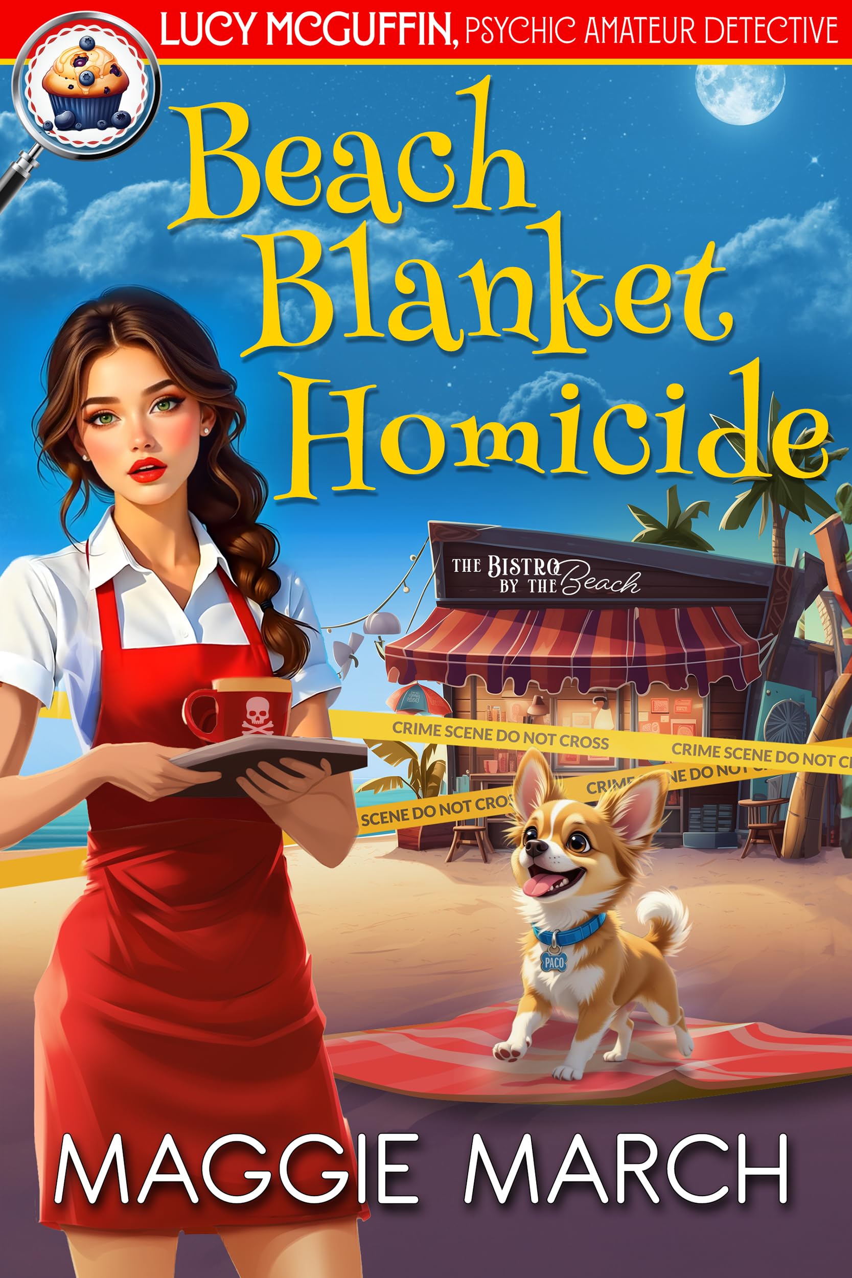 Beach Blanket Homicide (Lucy McGuffin, Psychic Amateur Detective Book 1)