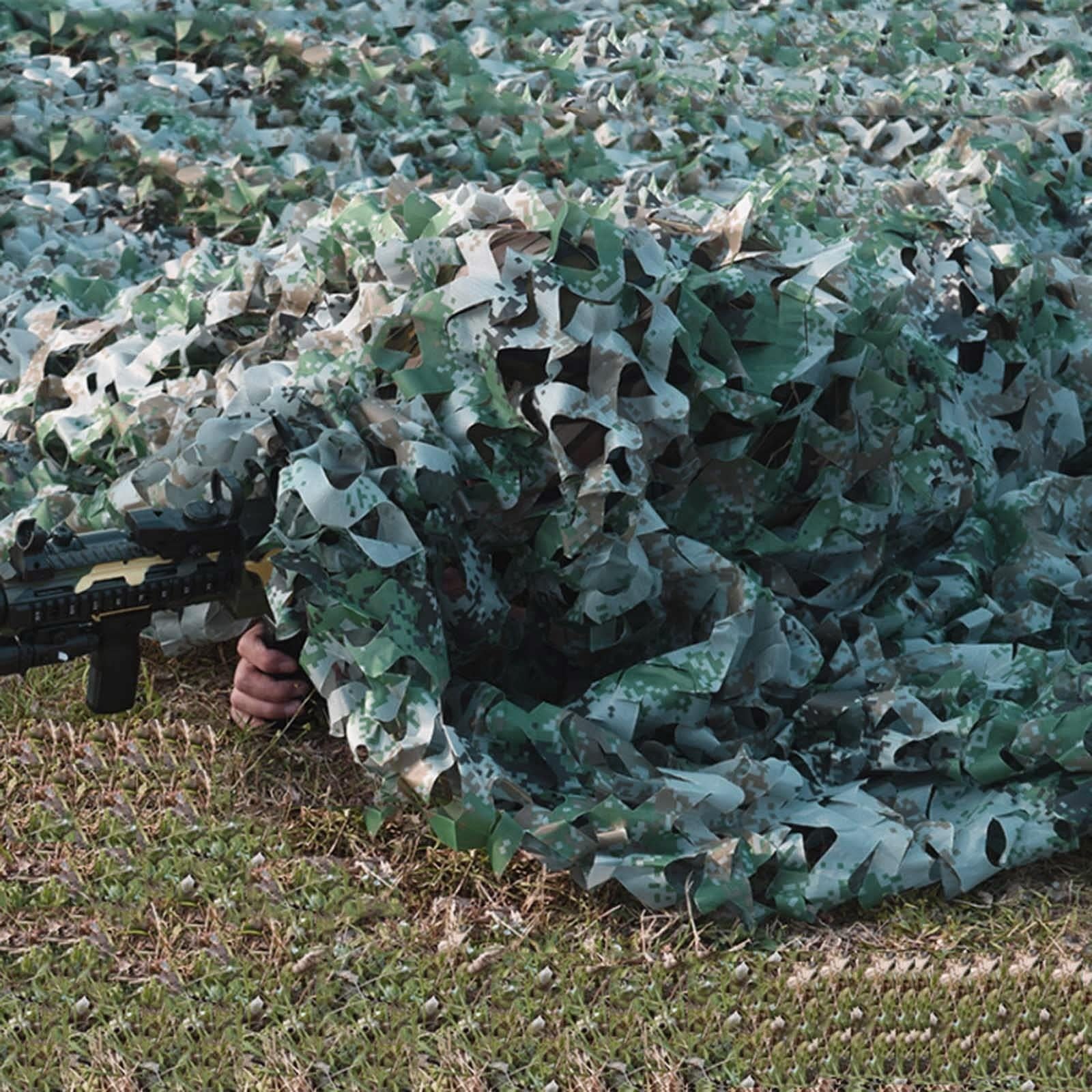 Redes de Camuflaje para Fiesta del Tema, Ligero Militar Red de Camuflaje, para Caza, Camping, Protección Solar, Cubierta de Coche, Tiro, observación de Aves, Jardín