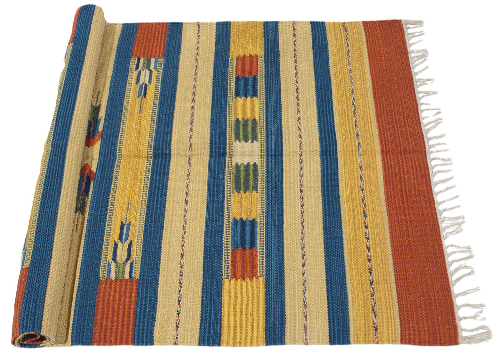 Galleria Farah1970 - 200x60 CM Kilim Autentico, Originale e Fatto a Mano Ideale Per il Corridoio , Ufficio , Seconda Casa e la Cucina ( LAVABILE IN LAVATRICE )