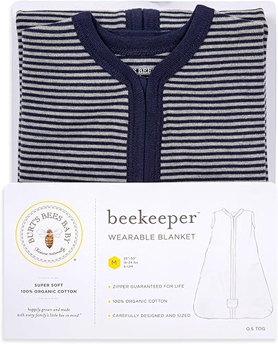 Miniatura 82 de Burt's Bees Beekeeper - Manta unisex para bebé, de algodón 100% orgánico para usar