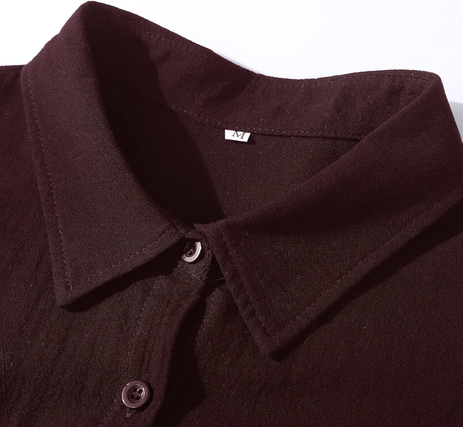 Ladyful Women's Button Down Cotton Linen Shirt Dress Long Sleeve Maxi Shirtdress Beach Summer Dress Pockets - Image 6