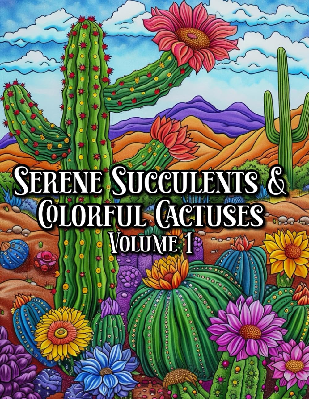 Serene Succulents and Colorful Cactuses: Volume 1